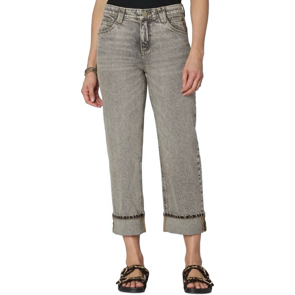 Democracy Ab Solution High Rise Boyfriend Jean Gray NWT